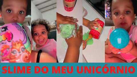 ANDRIELLY ENSINA A FAZER SLIME PARA O UNICÓRNIO TURMA CARLINHOS MAIA