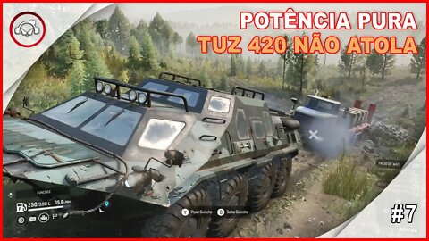 SnowRunner, Potência Pura, o O Tuz 420 Não Atola, Gameplay PT BR