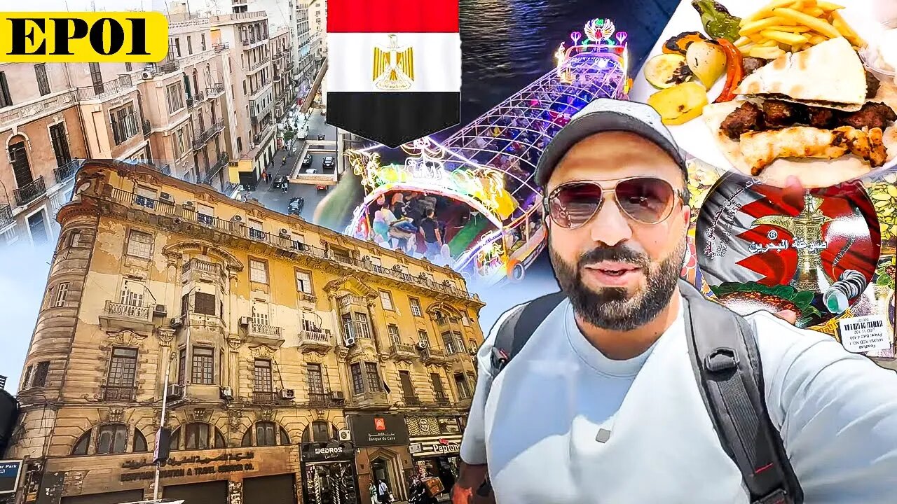 Egypt 🇪🇬 Travel Guide - Cairo Day & Night Life Shopping 🛍️ & Food 💲 😮 EP01