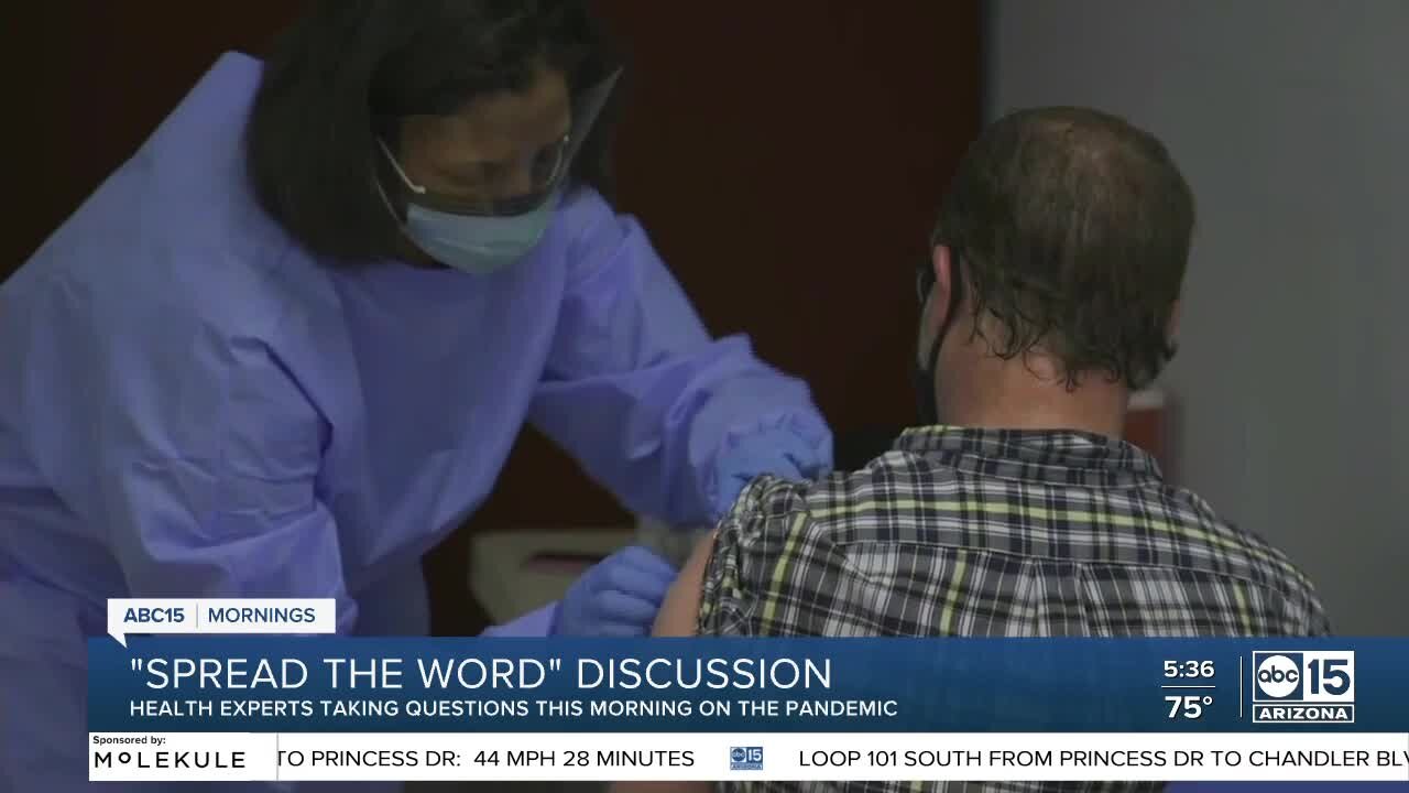 'Spread the word discussion about pandemic taking place Thursday in Scottsdale