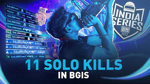 BGIS 11 SOLO KILL | JONATHAN IS BACK | BGMI!