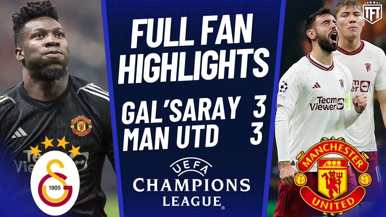 Man United BOTTLE IT AGAIN! ONANA OUT! Galatasaray 3-3 Manchester United Highlights