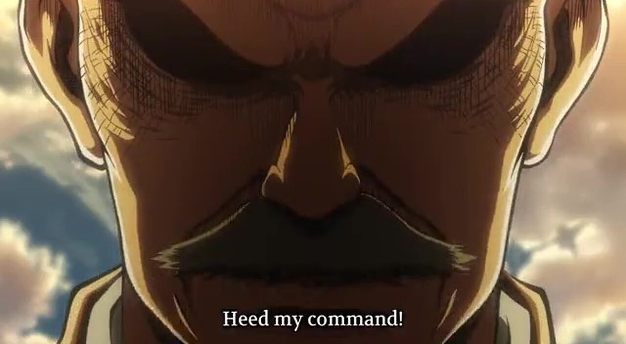 Attack on Titan Commander Pixis speech sub