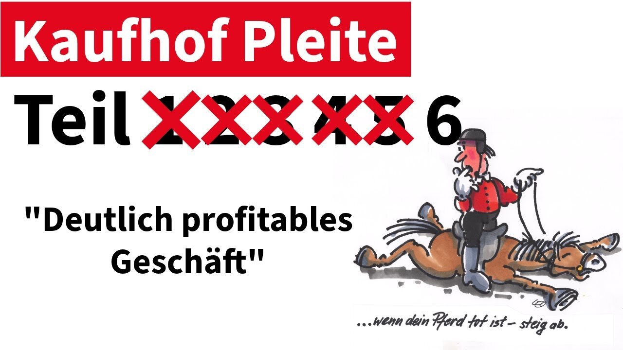 Kaufhof schon wieder Pleite.Experten suchen neue Verwendung@Neutraler Beobachter🙈
