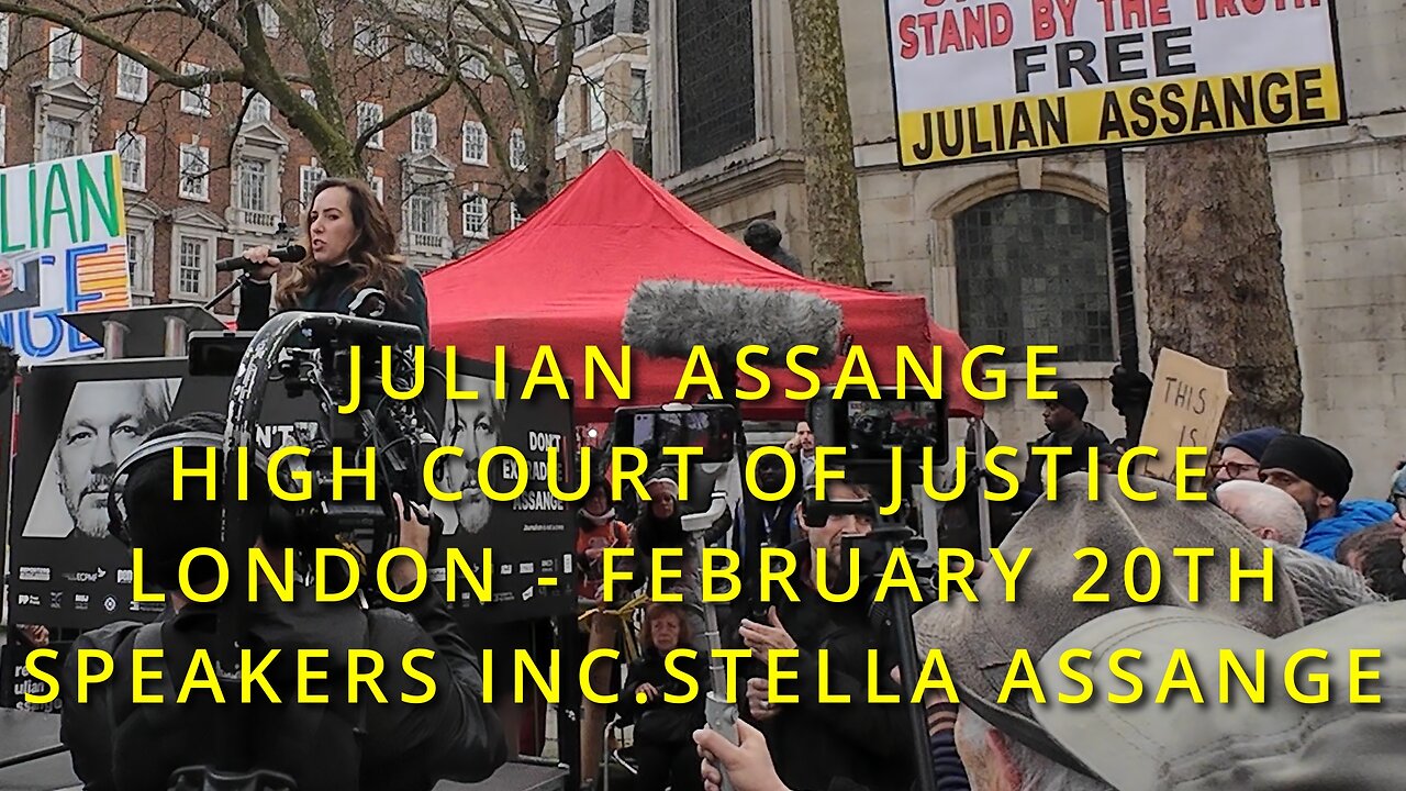 Julian Assange - High Court London February 20th briefing