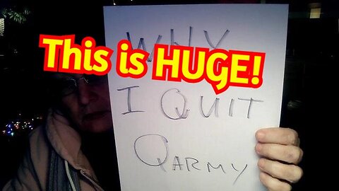 This is HUGE: I Quit the Q Army!