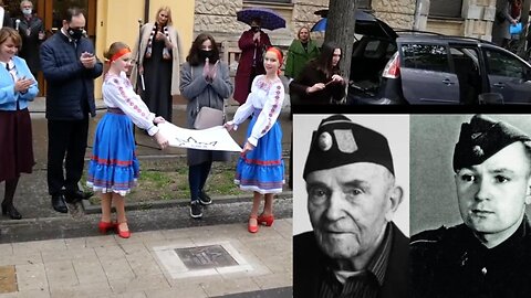 #Ukraine, Ivano-Frankivsk city 2021 May 7 inaugurated memorial plaque to the SS veteran.