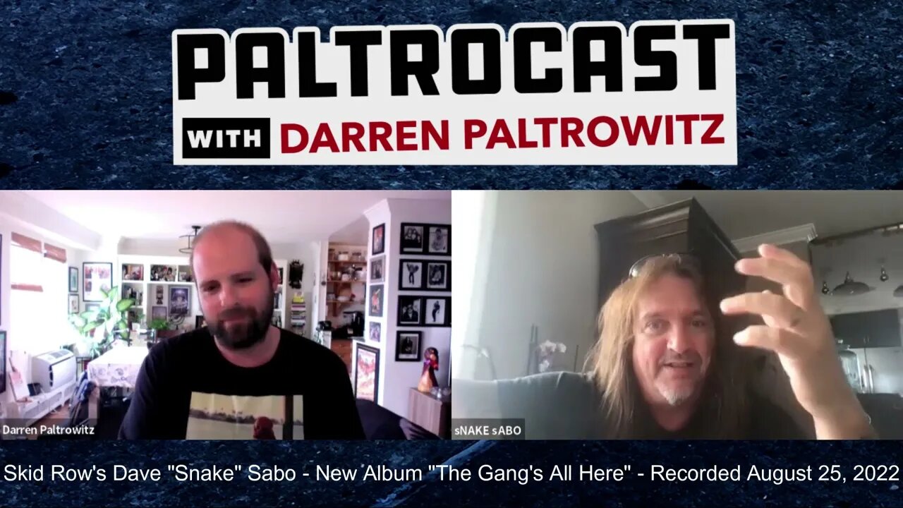 Skid Row's Dave Snake Sabo interview #2 with Darren paltrowitz