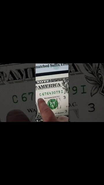 Rare Dollar Bill Mistake! #shorts