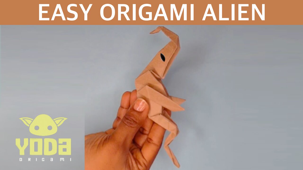 How To Make an Origami Martian Alien - Easy And Step By Step Tutorial