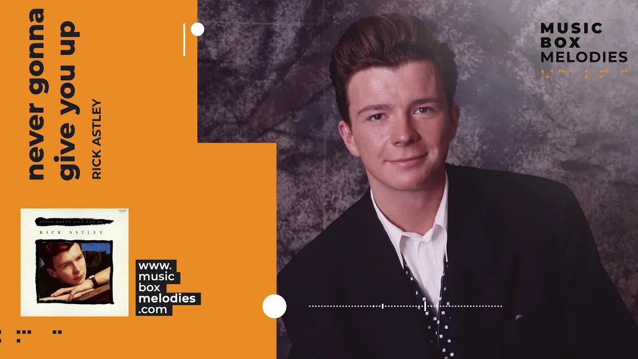 [Music box melodies] - Never gonna give you up by Rick Astley