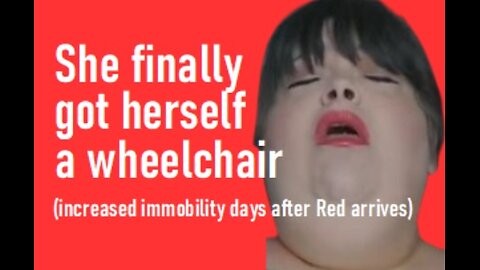 HUNGRY FAT CHICK FINALLY GOT HERSELF A WHEELCHAIR - AND RED'S DOIN' EVERYTHING FOR HER