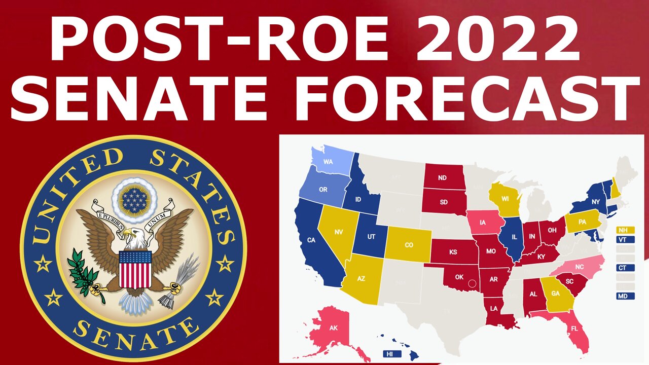 Updated 2022 Senate Map Prediction (July 2022)