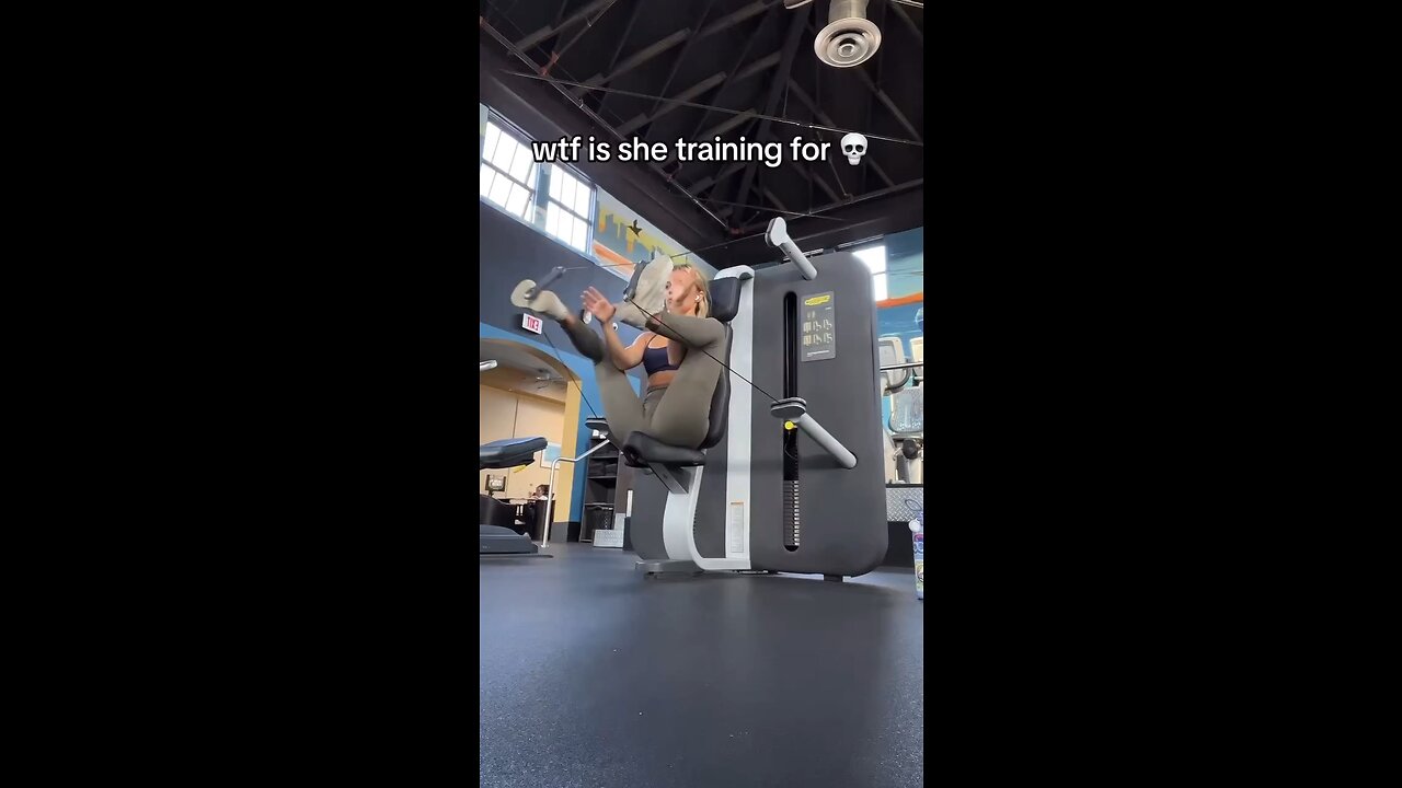 WTF 😬 is she Training For💀