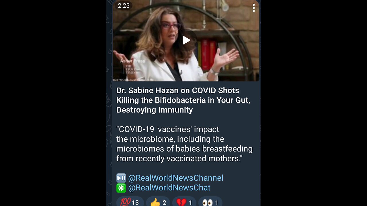 News Shorts: Dr. Sabine Hazan versus Jabs