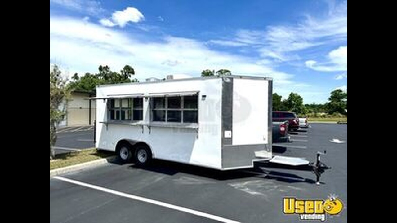 NEW 2023 - 8.5' x 18' Empire Cargo Kitchen Concession Trailer for Sale in Minnesota!