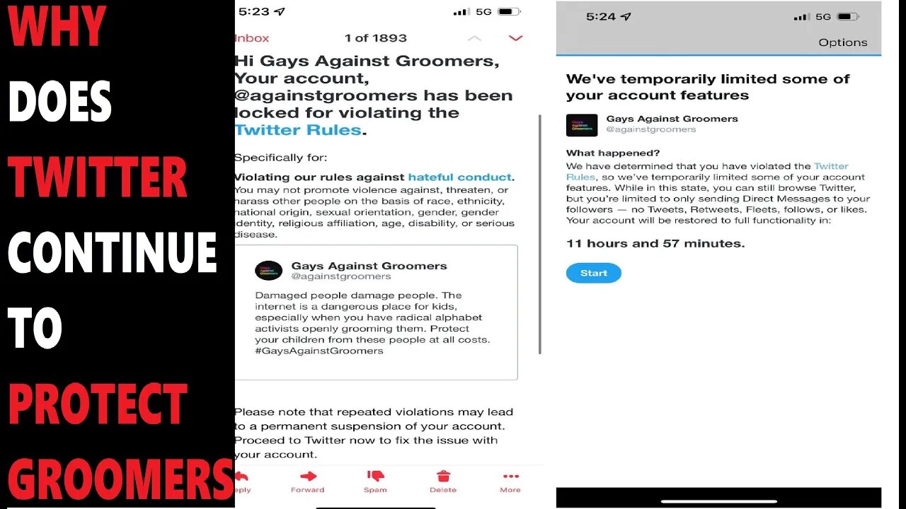 Gays Against Groomers SUSPENDED off TWITTER