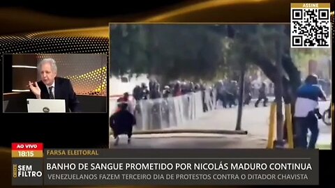 Augusto Nunes falando em língua estranha