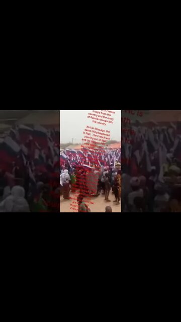 🇧🇫🇷🇺⚡Residents Of Burkina Faso Held A Rally Demanding The Withdrawal Of French Troops