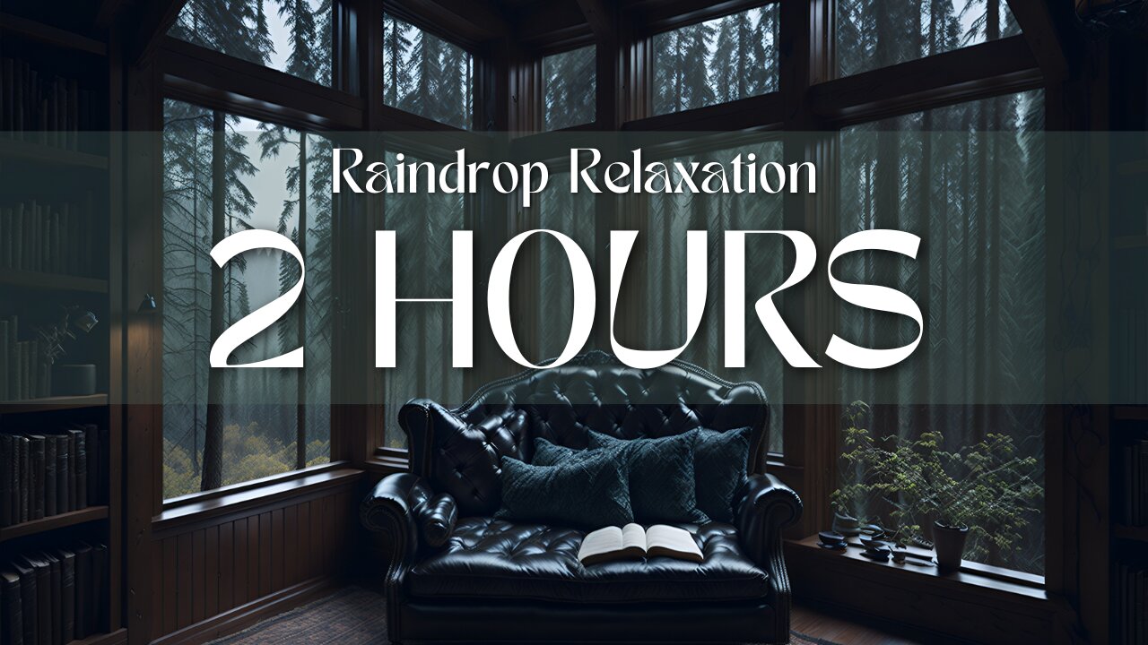 Raindrop Relaxation | Soothing Rain Sounds in Cozy Nook | 2 hours rain sound ( 2k resolution )