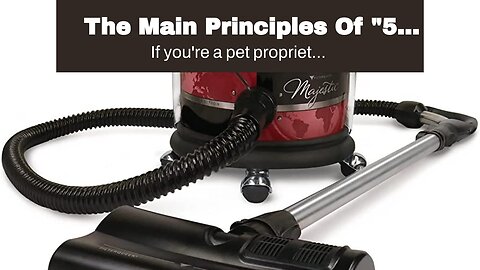 The Main Principles Of "5 Reasons Why You Should Replace Your Dyson Animal Filter Regularly"