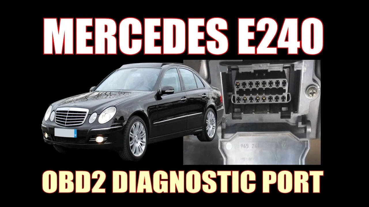MERCEDES E240 - OBD2 DIAGNOSTIC PORT LOCATION