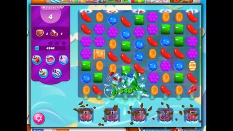 Candy Crush Level 1161 Talkthrough, 14 Moves 0 Boosters