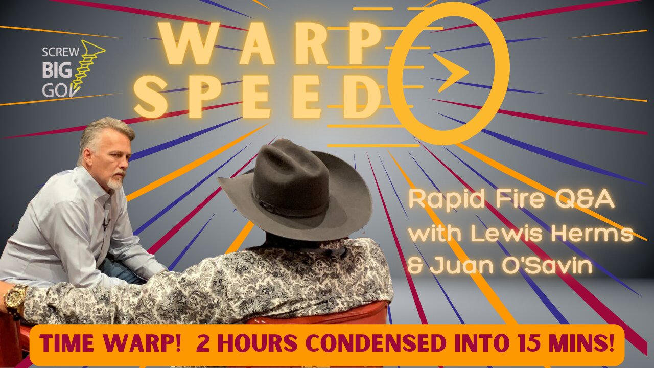 WARP SPEED with Juan O Savin - BEST INTERVIEW EVER