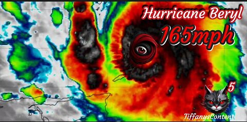 JAMAICA; EYE OF HURRICANE BERYL MOVING IN QUICKLY!