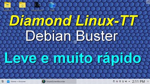 LiveUSB Diamond Linux-TT Distro muito Leve e Rápida - baseada no Debian