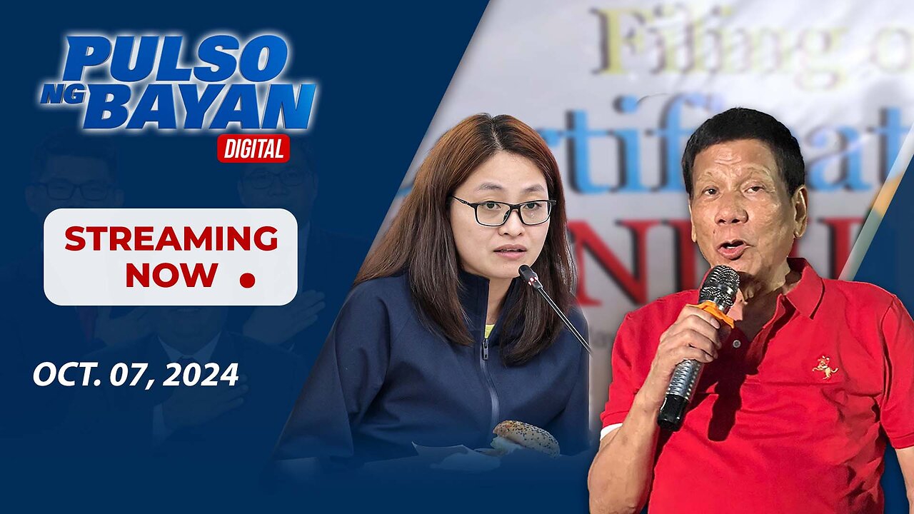 LIVE | Pulso ng Bayan with Admar Vilando at Jade Calabroso | October 07, 2024