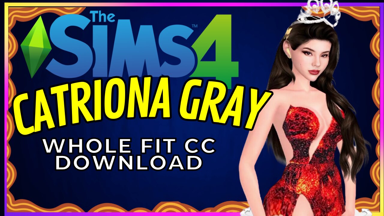 SIMS 4 CC DOWNLOAD Catriona Gray Miss Universe 2018 🟡 Arabella Elric 🟡