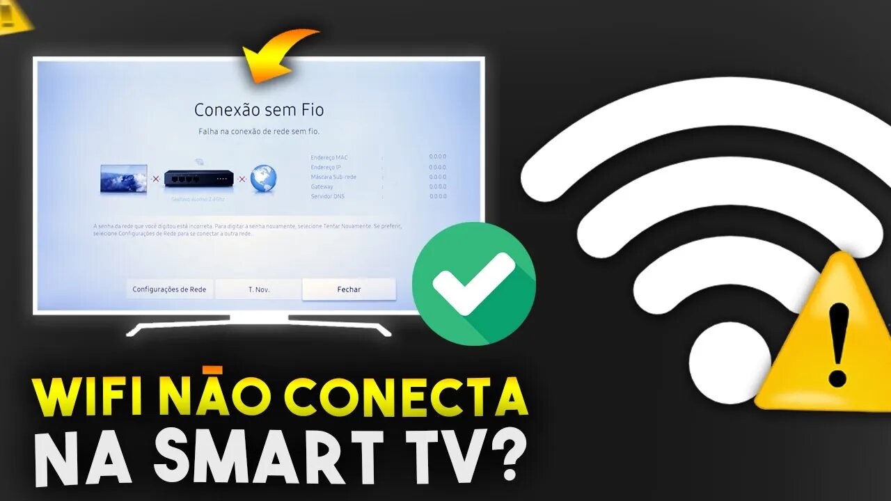 WIFI NÃO CONECTA na TV SAMSUNG? (RESOLVIDO)