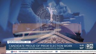 Maricopa Co. Sec. of State candidate proud of prior election work