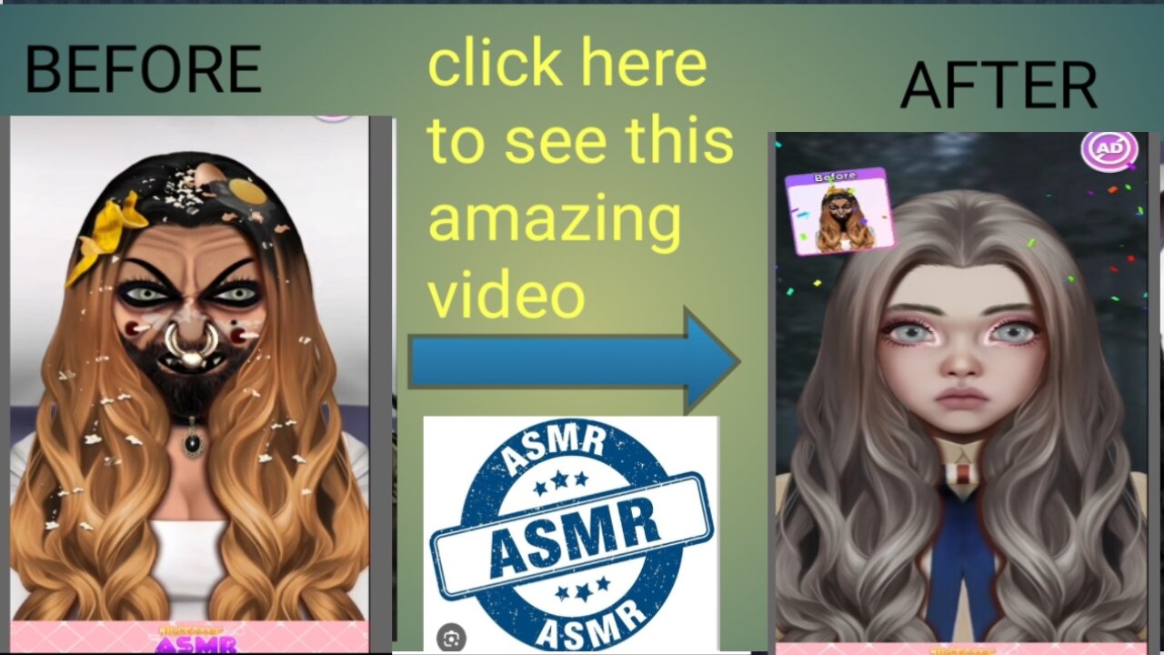 Viral amazing ASMR video###girls transfermation & makeup video ❤️💕❤️