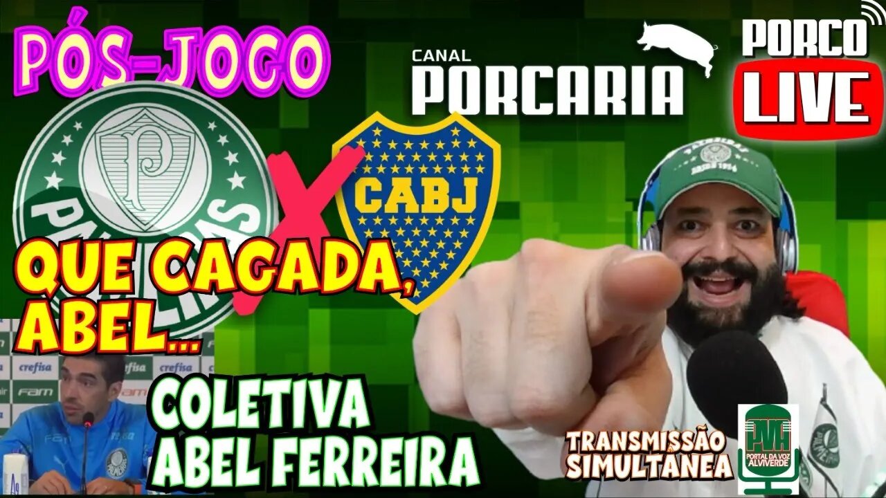 🔴#AOVIVO| PÓS-JOGO | PALMEIRAS 1 x 1 BOCA | QUE CAGADA, ABEL...🏆COLETIVA ABEL FERREIRA