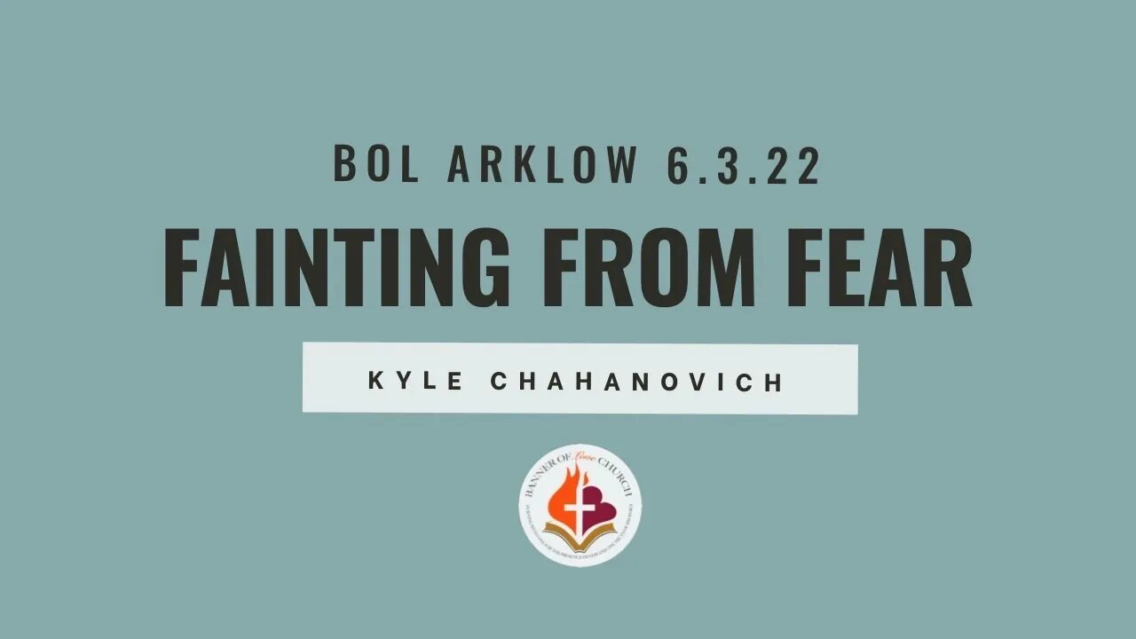 Fainting From Fear - Kyle Chahanovich March 6th, 2022