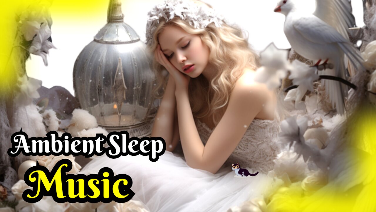 Soothing Ambient Sleep Music with Gentle Waterfall for Stress Relief