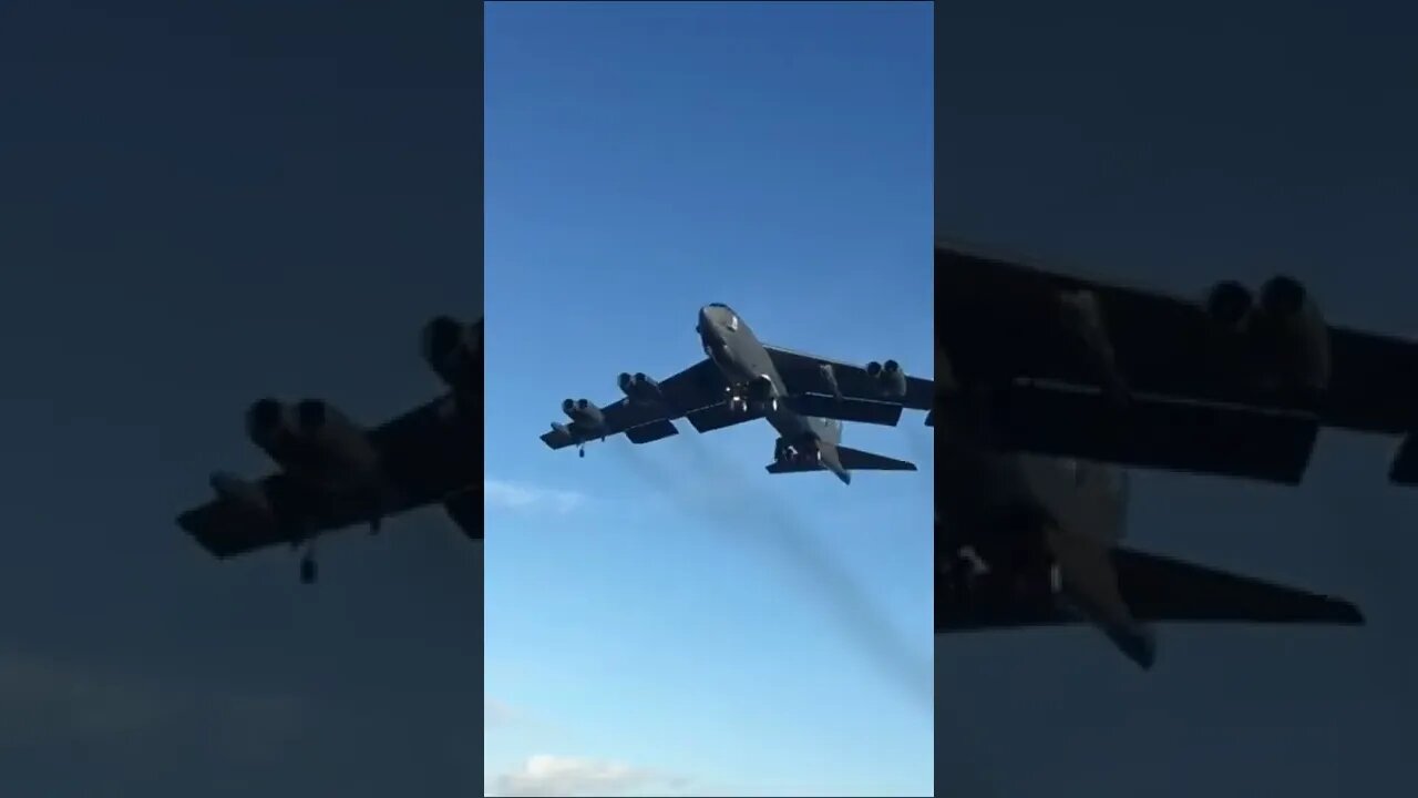 US Airforce B-52 bomber at RAF Fairford in the UK