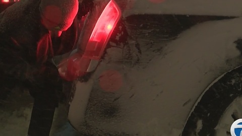 Blizzard-like conditions leave drivers stuck in downtown Buffalo