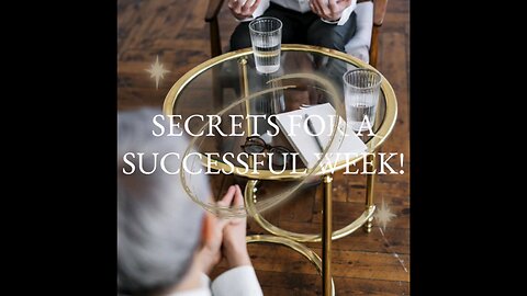 Secrets For A Successful Week!||Proverbs #success #bibleverse #plans