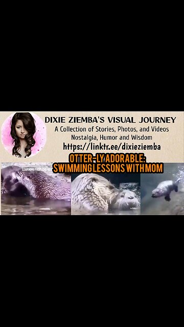 Otter-ly Adorable: Swimming Lessons with Mom!