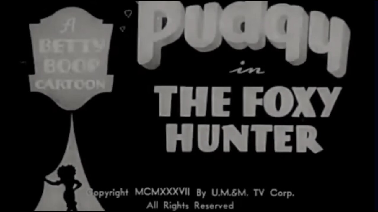 "The Foxy Hunter" (1937 Original Black & White Cartoon)