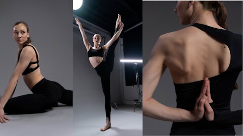 Yoga Workout At Home in Short Dress