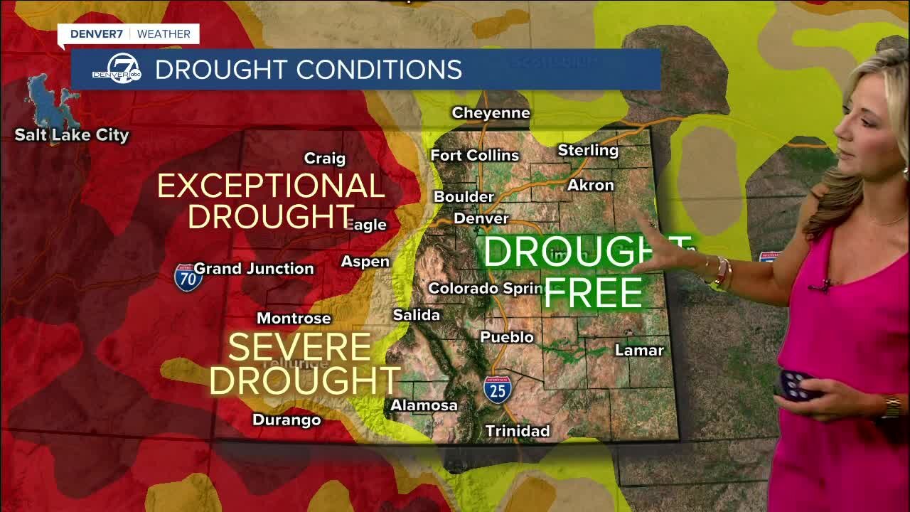 Monsoon pattern improves drought conditions in Colorado's mountains, Western Slope