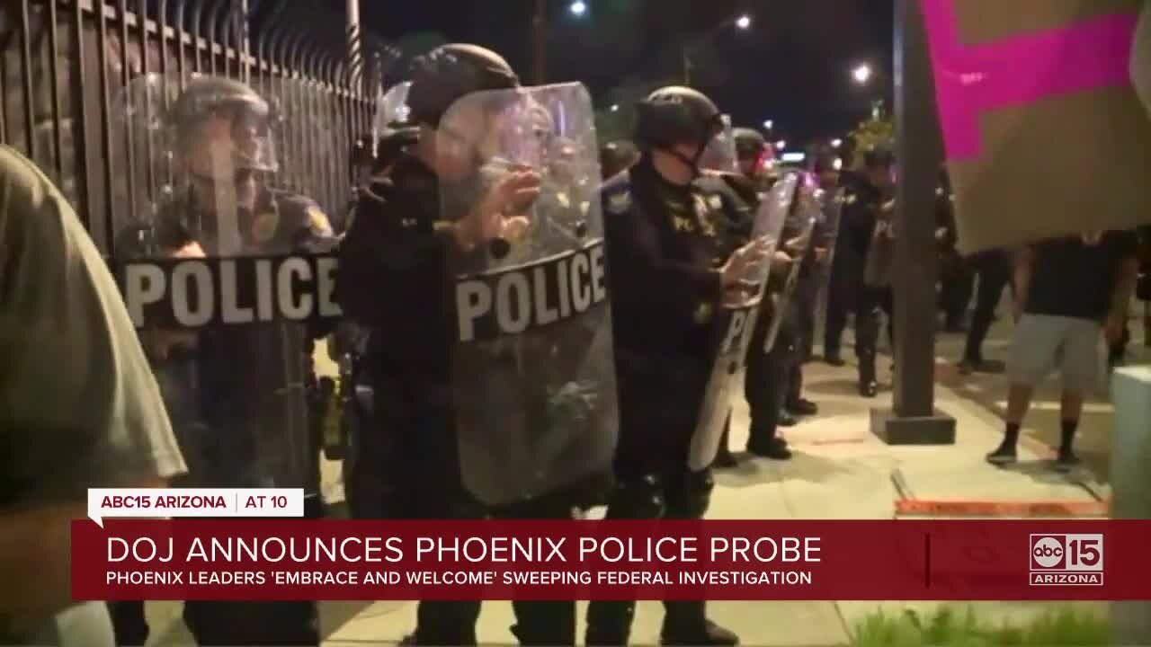 DOJ announces Phoenix Police probe