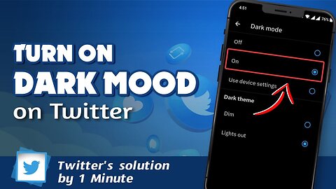 How to turn on dark mode on Twitter