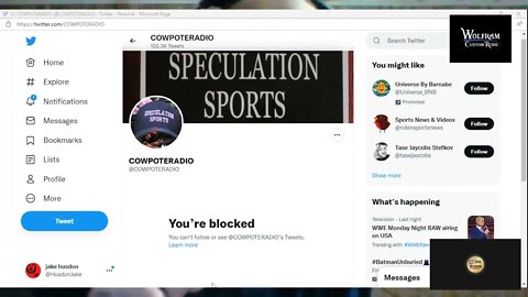 COWPOTE BLOCKED ME