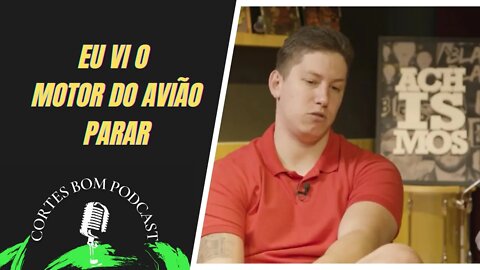 JAKSON FOLLMAN - ANTES DO ACIDENTE EU VI O MOTOR DO AVIÃO PARAR || CORTES BOM PODCAST