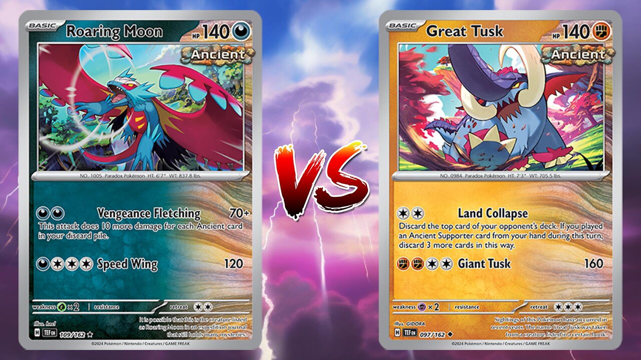 Pokemon TCG Live Roaring Moon Turbo VS Great Tusk!!